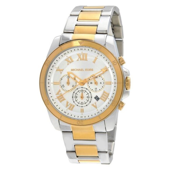 NWT Authentic Michael Kors Alek Chronograph Quartz Silver Dial Men's Watch - Picture 1 of 3